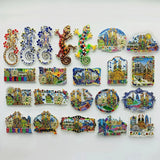 Europe Spain Barcelona 3D Refrigerator Magnet Tourist Souvenirs Stickers,Home & Kitchen Decoration Fridge Magnet Message Sticker