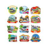 Decorative Magnets for Suwon  Incheon Busan Jeju Seoul South Korea City Landmark Souvenirs 3D Wooden Fridge Stickers