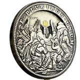 Movable Mechanical Coin "Open the Mountain” Bitcoin Coin Roman Booteen Art Hobo Nickel Magic Coin Collectible Art