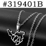 Anniyo Sint Maarten and Saint-Martin Island 721 Area Code Pendant Necklaces for Women Girls Saint Martin SXM Jewelry #319401