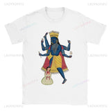 Hindu God Vishnu Graphic T Shirts Unique Cool Graphic Art High Quality Cotton T-shirt Men's Women's Unisex Outdoors Short-sleev