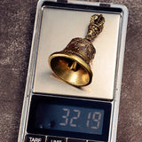 Brass Handicraft Die-casting Drop Bell Key Car Button Wind Bell Tibetan Bronze Bell Creative Gift Home Decoration Accessories