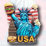 United States Souvenirs Boston Fridge Magnets Los Angeles America Chicago Grand Canyon Fridge Stickers Wedding Gifts