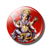 Lakshmi Gold 30 MM Fridge Magnet Shiva Amulet India Goddess of Wealth Glass Dome Magnetic Refrigerator Stickers Home Decoration
