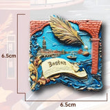 United States Souvenirs Boston Fridge Magnets Los Angeles America Chicago Grand Canyon Fridge Stickers Wedding Gifts