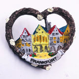 World Famous Resorts Travelling Souvenirs Fridge Magnets Germany Denmark Tourist Souvenirs Magnetic Stickers for Message Board