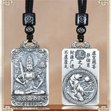 Eight Patronus Buddha Tathagata Avalokitesvara Amitabha Necklace Male Jewelry Zodiac Pendant Necklace For Women Men Amulet