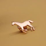 Personalized Design Horse Brooch Represents Peace, Exquisite Gift, Stainless Steel Wedding Party Jewelry