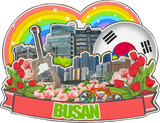 Decorative Magnets for Suwon  Incheon Busan Jeju Seoul South Korea City Landmark Souvenirs 3D Wooden Fridge Stickers