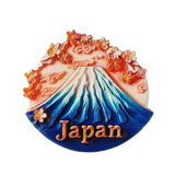 Asia Japan Resin 3D Fridge Magnets Tourism Souvenir Refrigerator Sticker Handicraft Gift Decoration