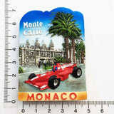 Customized Souvenirs for Overseas Tourism Fridge Monaco world tourism collection fridge magnet gift For Home Decoration Magnetic