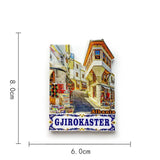 Albania Girokastra Street Scene Magnetic Sticker Travel Souvenir Creative Home Decoration Refrigerator Magnet