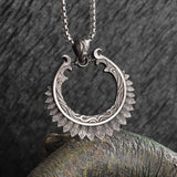 Retro Fashion Seven Angels Magic Circle Solomon's Seal Necklace Pendant Men's Lucky Amulet Jewelry