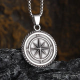 Retro Fashion Seven Angels Magic Circle Solomon's Seal Necklace Pendant Men's Lucky Amulet Jewelry