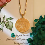 Seal of The 7 Archangels Pendant Necklaces for Men Seal of Solomon Spiritual Talisman Protection Amulet Stainless Steel Jewelry