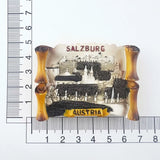 Austria Fridge Magnets Salzburg Tourist Souvenirs Fridge Stickers Home Decor Photo Wall Magnetic Stickers Wedding Gifts