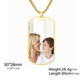 Sipuris Custom Photo Picture Necklace Stainless Steel Personalized Medallion Memory Pendant Necklace Jewelry Weddings Gifts