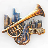 United States Souvenirs Boston Fridge Magnets Los Angeles America Chicago Grand Canyon Fridge Stickers Wedding Gifts