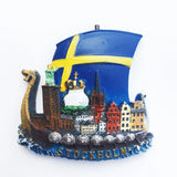 Europe Sweden 3D Fridge Magnets Tourism Souvenir Refrigerator Magnets Sticker Collection Handicraft Decoration Articles