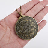 Retro Fashion Seven Angels Magic Circle Solomon's Seal Necklace Pendant Men's Lucky Amulet Jewelry