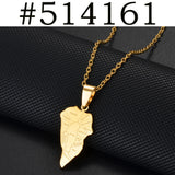 Anniyo Spain La palma Islands Map Pendant Neckalces For Women Girls Stainless Steel Ethnic Jewelry #514162