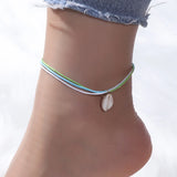 Bohemian Handmade Beads Anklets Embroidery Braided Ankle Bracelets Summer Beach On Leg Foot Chain Female Girls Jewelry Gifts