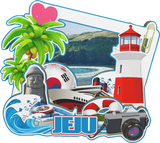 Decorative Magnets for Suwon  Incheon Busan Jeju Seoul South Korea City Landmark Souvenirs 3D Wooden Fridge Stickers