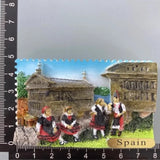 Spain Tourist Souvenirs Fridge Stickers Bilbao Cordoba Sevilla Ibiza Valencia Lanzarote San Sebastian Fridge Magnets Gifts