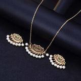Luxury Retro Indian Crystal Bridal Jewelry Set Ethnic African Beads Tassel Jhumka Rhinestone Earrings Necklaces Sets Bijoux Gift