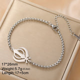 Dawapara Sikh Religious Symbol Khanda Bracelet Sikhism Sword Protection Amulet Stainless Steel Beads Bracelet Couple Gift