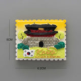 3D magnetic refrigerator Myanmar tourism souvenir in chonglimen South Korea national flag magnet fridge magnets collection gifts