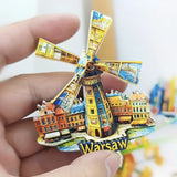 Europe Poland Krakow Warsaw 3D Fridge Magnets Tourism Souvenir Refrigerator Magnets Sticker Collection Handicraft Decoration