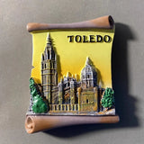 Spain Tourist Souvenirs Fridge Stickers Bilbao Cordoba Sevilla Ibiza Valencia Lanzarote San Sebastian Fridge Magnets Gifts