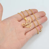 Anniyo Sint Maarten and Saint-Martin Island 721 Area Code Pendant Necklaces for Women Girls Saint Martin SXM Jewelry #319401