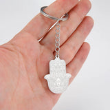 Dawapara Stainless Steel Fatima Hamsa Hand Egyptian Evil Eye Pendant Necklace Success and Protection Lucky Amulet