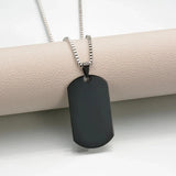 Stainless Steel Jewelry Mens Custom Engraved Name Photo Animal Necklace for Women Personalized Square Pendant Family Party Gift