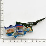 Europe Cyprus 3D Flavour Fridge Magnet Tourist Souvenirs Refrigerator Magnetic Stickers Travel collection Gift