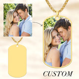 Sipuris Custom Photo Picture Necklace Stainless Steel Personalized Medallion Memory Pendant Necklace Jewelry Weddings Gifts