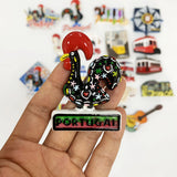 3d resin Fridge magnets Portugal Lisboa Tourism Souvenirs Magnetic Refrigerator Stickers For Home Decoration