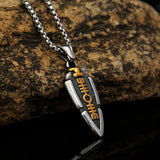New Men's Stainless Steel Viking Spear Necklaces Vintage Rune Nordic Celtic Knot Pendants Fashion Jewelry Accessories Wholesale