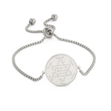 EUEAVAN Wicca Tetragrammaton Pentacle Bracelet Stainless Steel Magical Solomon Seal Pentagram Protection Sacred Amulet Jewelry