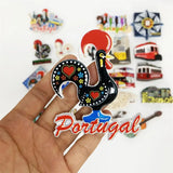 3d resin Fridge magnets Portugal Lisboa Tourism Souvenirs Magnetic Refrigerator Stickers For Home Decoration