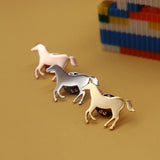 Personalized Design Horse Brooch Represents Peace, Exquisite Gift, Stainless Steel Wedding Party Jewelry