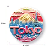 Asia Japan Resin 3D Fridge Magnets Tourism Souvenir Refrigerator Sticker Handicraft Gift Decoration
