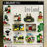 Irish Tourist Souvenirs Celtic Black-faced Goat Dingle Peninsula Town Tourist Souvenir Magnetic Refrigerator Magnet Fridge Stick