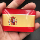 Creative Crystal Glass Nation Flag Fridge Magnet World Country Nation Flag Refrigerator Magnets Magnetic Stickers Resin Crafts