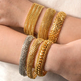 Dubai Copper Link Chain Bracelets for Unisex 18K Gold Plated Wristband Miami Curb Punk Classic Hand Jewellery Party Gift