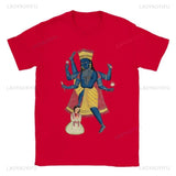 Hindu God Vishnu Graphic T Shirts Unique Cool Graphic Art High Quality Cotton T-shirt Men's Women's Unisex Outdoors Short-sleev