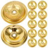 12Pcs Oil Float Lamp Wick Floating Base Wick Holders Aluminum Metal Disc Simple Oil Lamp Floating Wicks Holder Butter