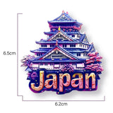 Asia Japan Resin 3D Fridge Magnets Tourism Souvenir Refrigerator Sticker Handicraft Gift Decoration